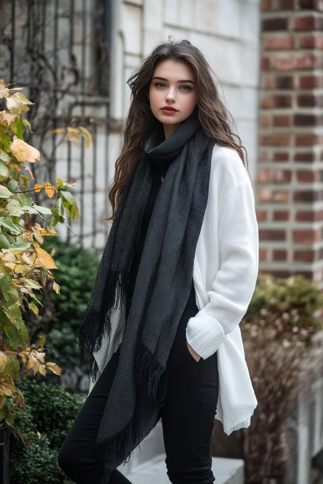 How to Style Oversized Scarves as Statement Accessories - photo 5
