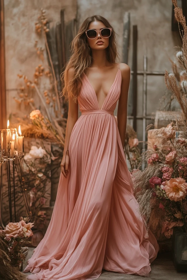 Romantic Pink Dresses for Proposal Dinners: Elegance for Your Special Moment - photo 4
