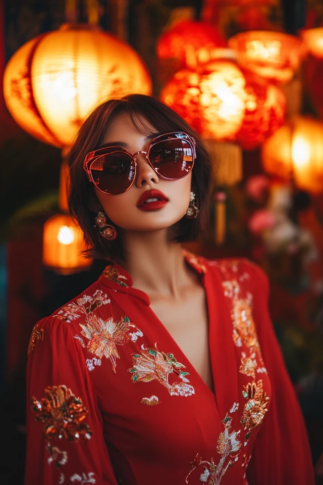 Vibrant Red Dresses for Lunar New Year Celebrations: A Bold and Auspicious Choice - photo 4