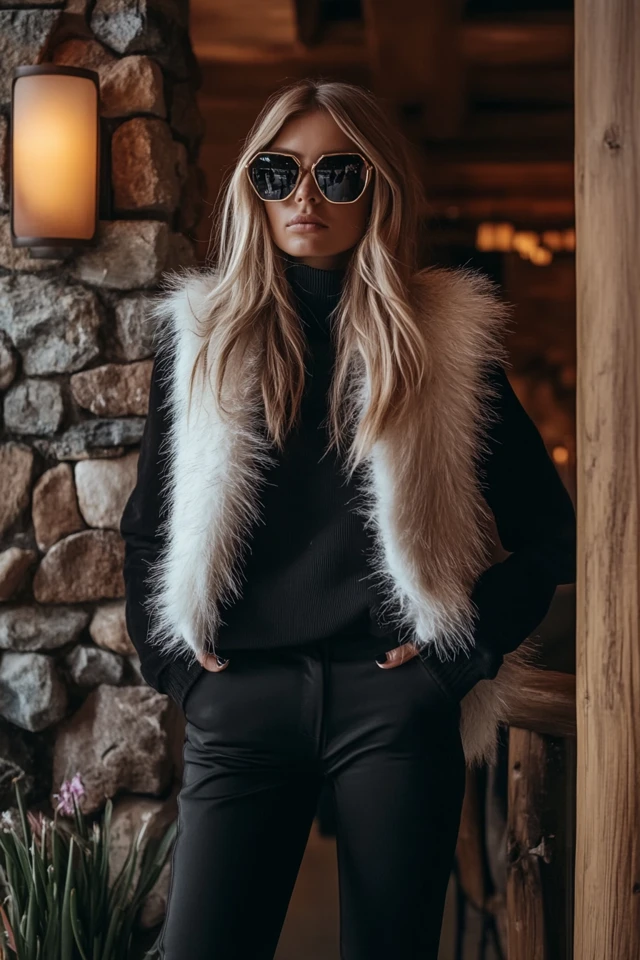 Trendy Ski Lodge Styles with Faux Fur Layers: Cozy, Chic, and Snow-Ready - photo 4