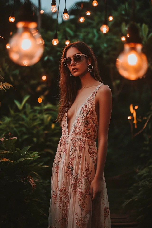 Embroidered Festival Dresses for Outdoor Evening Events: Boho Elegance Meets Festival Glam - photo 4