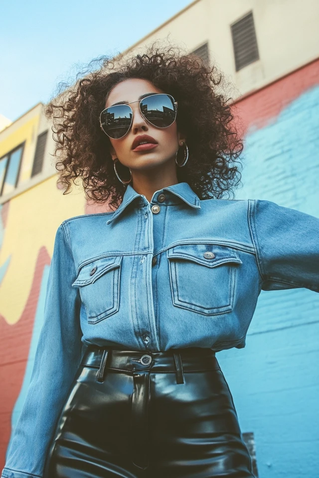 Combining Denim and Leather for Casual Streetwear: Effortless Edge Meets Everyday Cool - photo 4