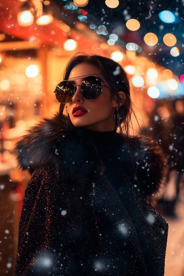 Faux Fur and Sequins Together for Bold Holiday Coats: The Perfect Blend of Glamour and Warmth - photo 4