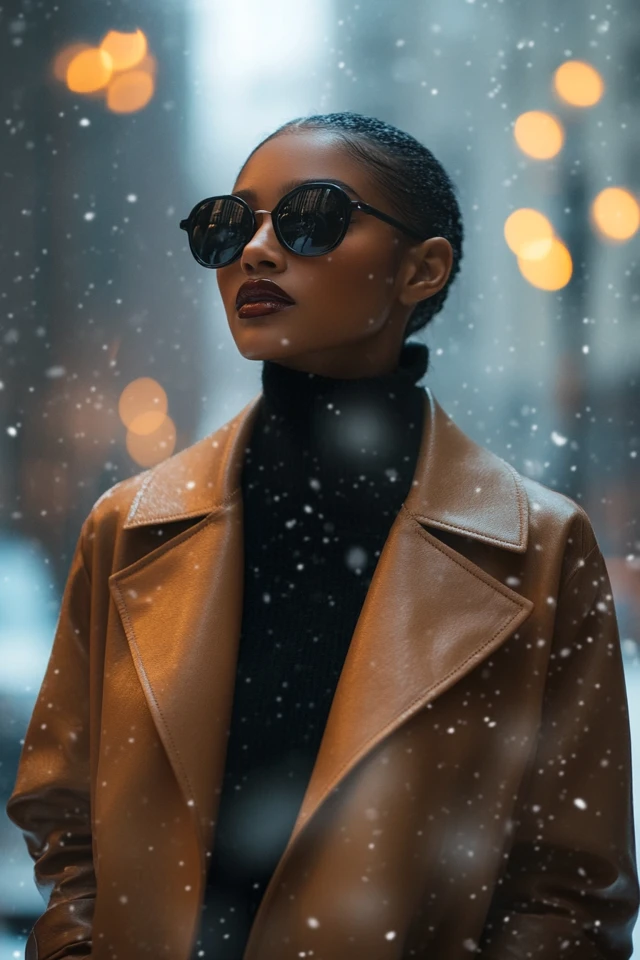 Faux Leather and Wool for Statement Outerwear: Bold, Cozy, and Unapologetically Chic - photo 4