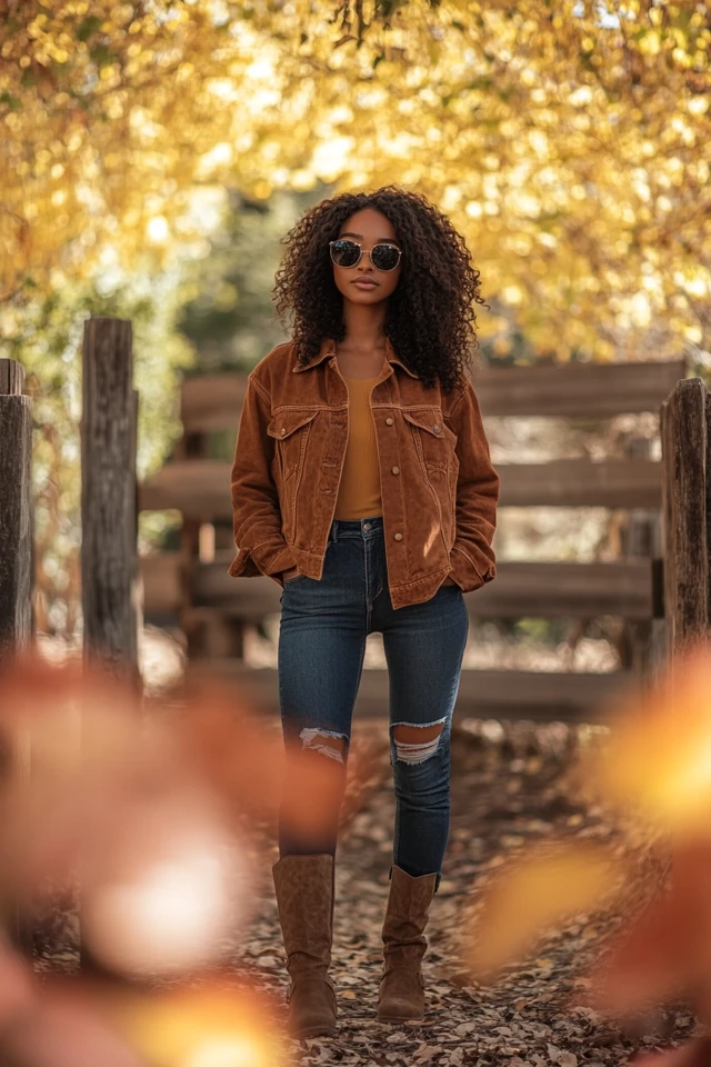 Pairing Denim and Suede for Casual Fall Looks: Effortless Style with Seasonal Flair - photo 4