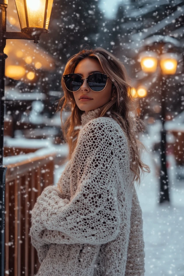 Combining Wool and Lace for Feminine Winter Looks - photo 4