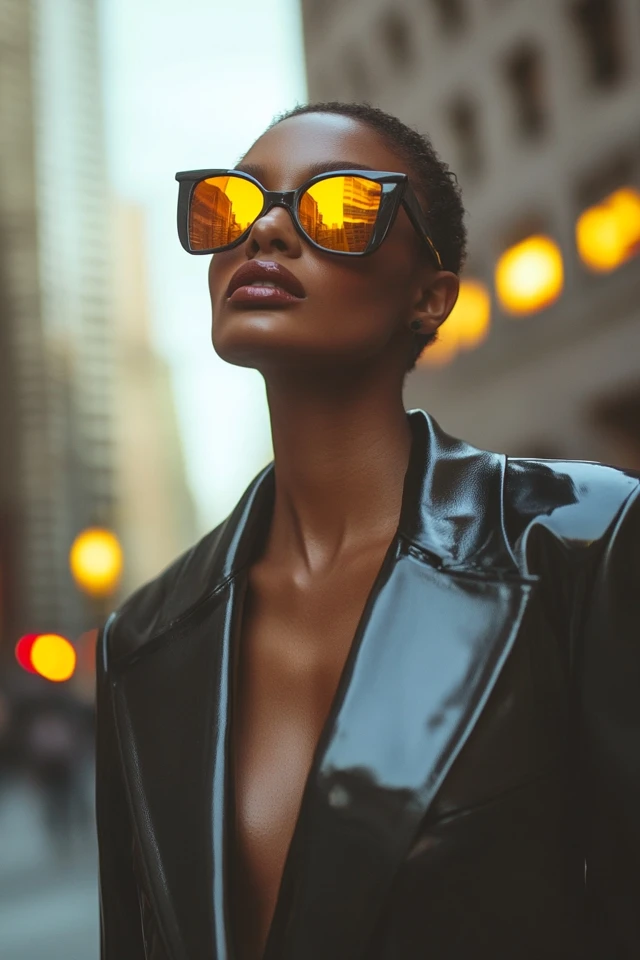 Faux Leather Blazers for Fall Power Looks - photo 4