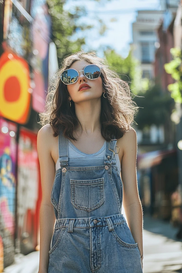Relaxed Denim Overalls for Summer Street Style - photo 4