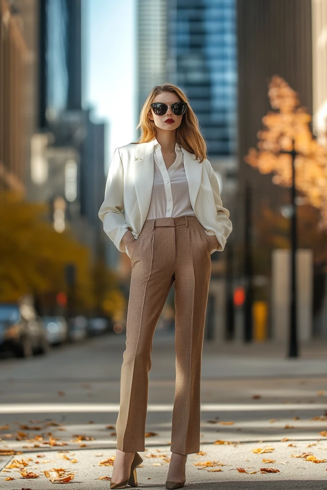 Tailored Wool Pants for Sleek Fall Office Looks - photo 4