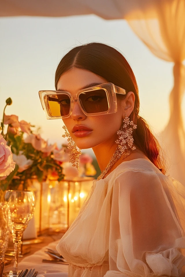 Sheer Tops with Statement Accessories for Spring Dinners - photo 4