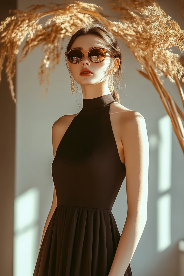 High-Neck Maxi Dresses for Modern Modesty - photo 4