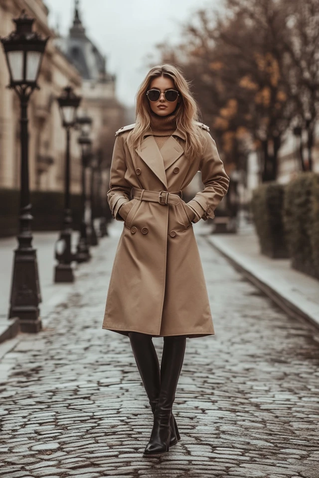 A-Line Trench Coats for Feminine Outerwear - photo 4