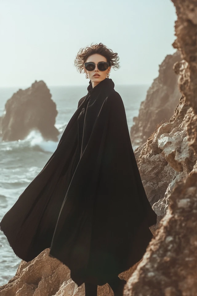 Oversized Ponchos with Sculptural Shapes: The Art of Effortless Elegance - photo 4