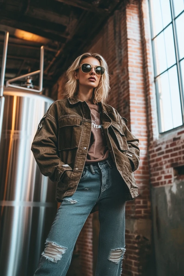 Edgy Brewery Tour Styles with Utility Jackets: Functional Fashion for Casual Outings - photo 4