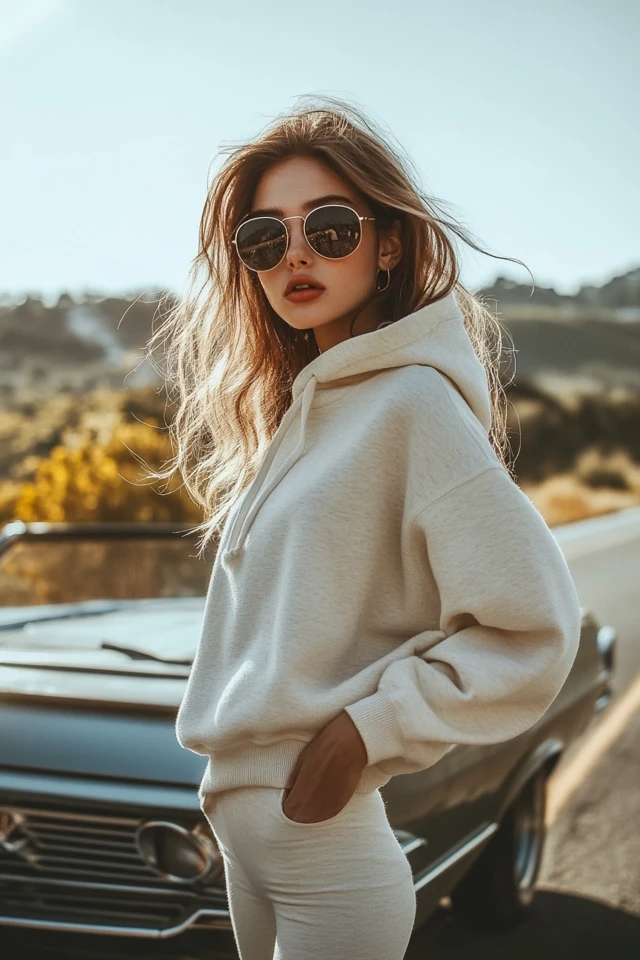 Comfy Road Trip Attire with Relaxed Hoodies: Effortless Style for Adventures on the Road - photo 4