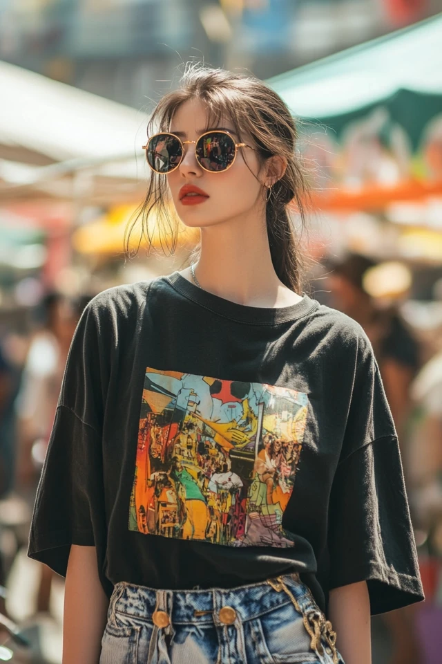 Trendy Flea Market Styles with Oversized Tees: Effortless Fashion for a Day of Treasure Hunting - photo 4