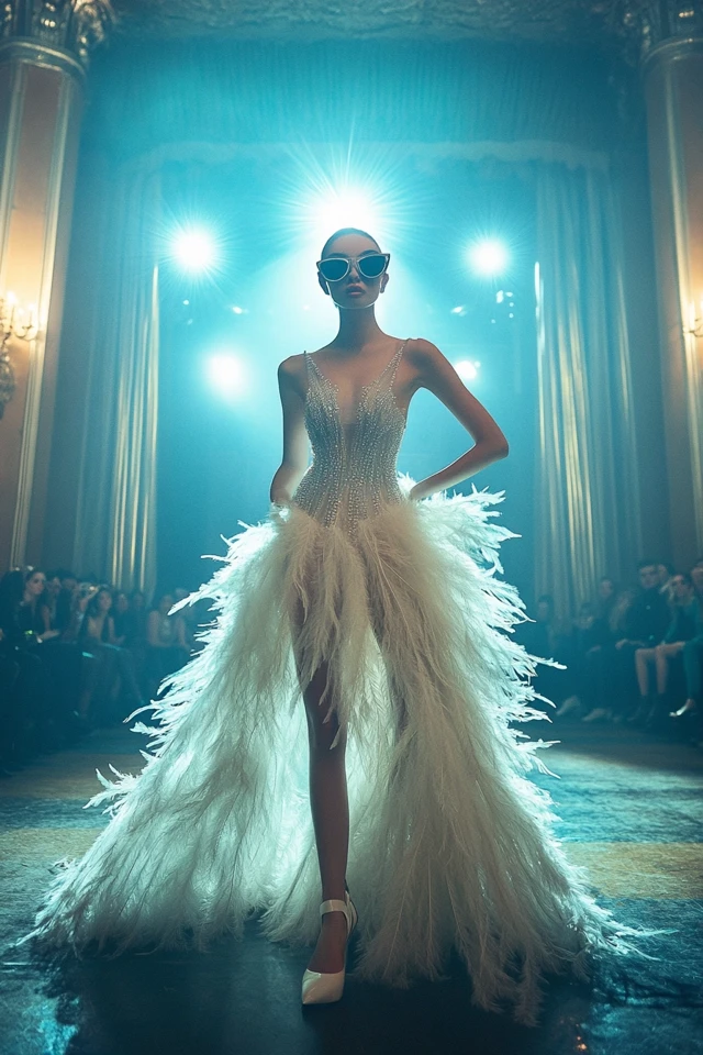 Glamorous Dance Competition Dresses with Feathers: Dazzling Looks for Show-Stopping Performances - photo 4
