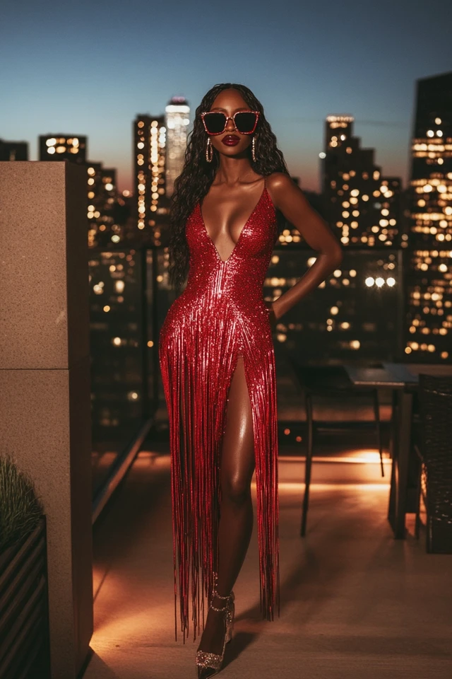 Bold Bachelorette Party Dresses with Sparkling Fringe: Party-Ready Looks for Unforgettable Nights - photo 4