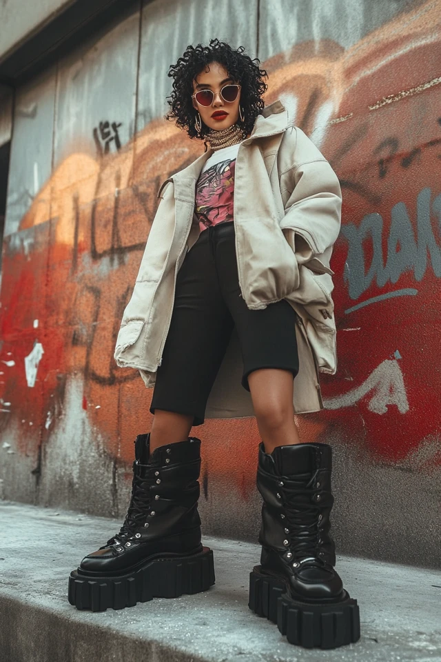 Statement Chunky Boots for Edgy Outfits - photo 3