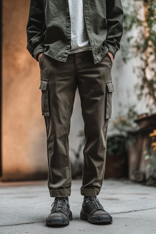Slim Cargo Pants for Modern Utility Style - photo 2