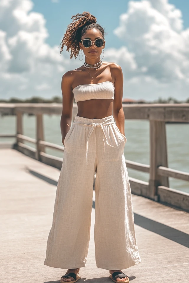 Cropped Wide-Leg Pants for Breezy Outfits - photo 4