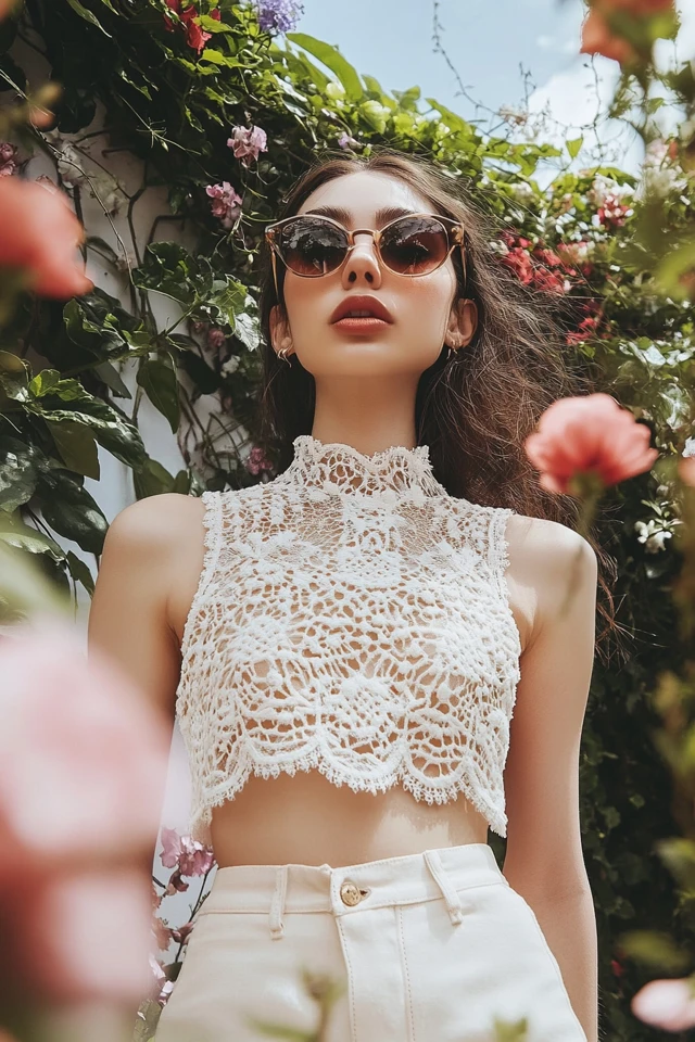 Neutral Lace Tops for Romantic Looks - photo 4