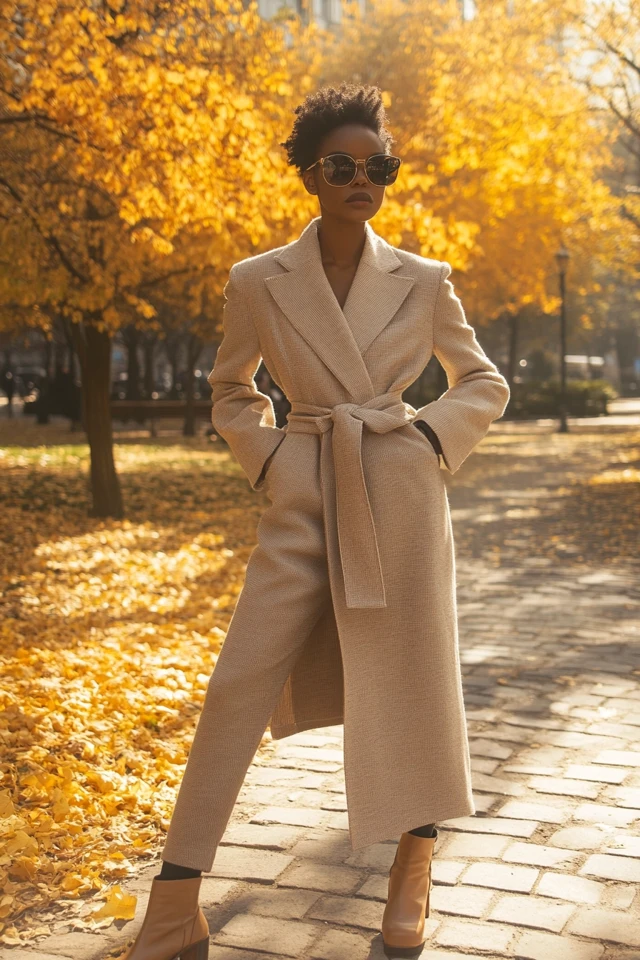 Neutral Wrap Coats for Cool Transitional Days - photo 4