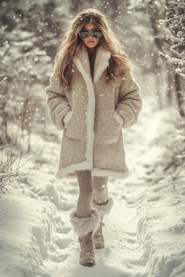 Fluffy Snow Boots for Warm Winter Walks - photo 4