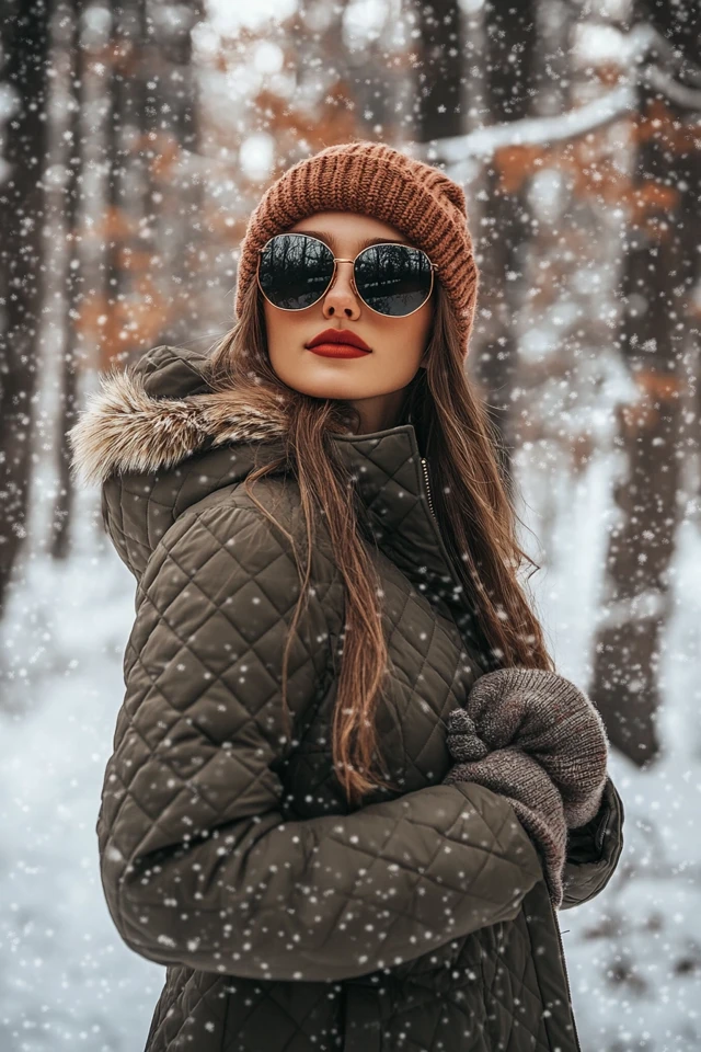 Warm Quilted Coats for Snowy Winter Strolls - photo 4