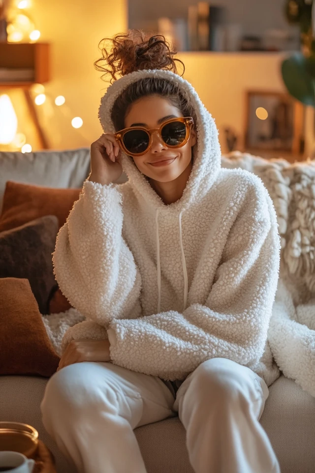 Cozy Sherpa Hoodies for Indoor Winter Comfort - photo 4