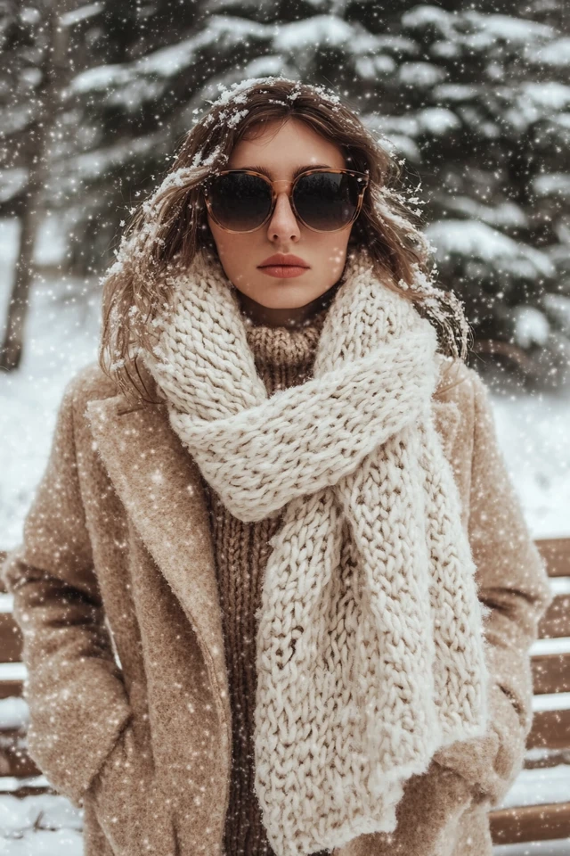Quilted Blanket Scarves for Snowy Afternoon Walks - photo 4