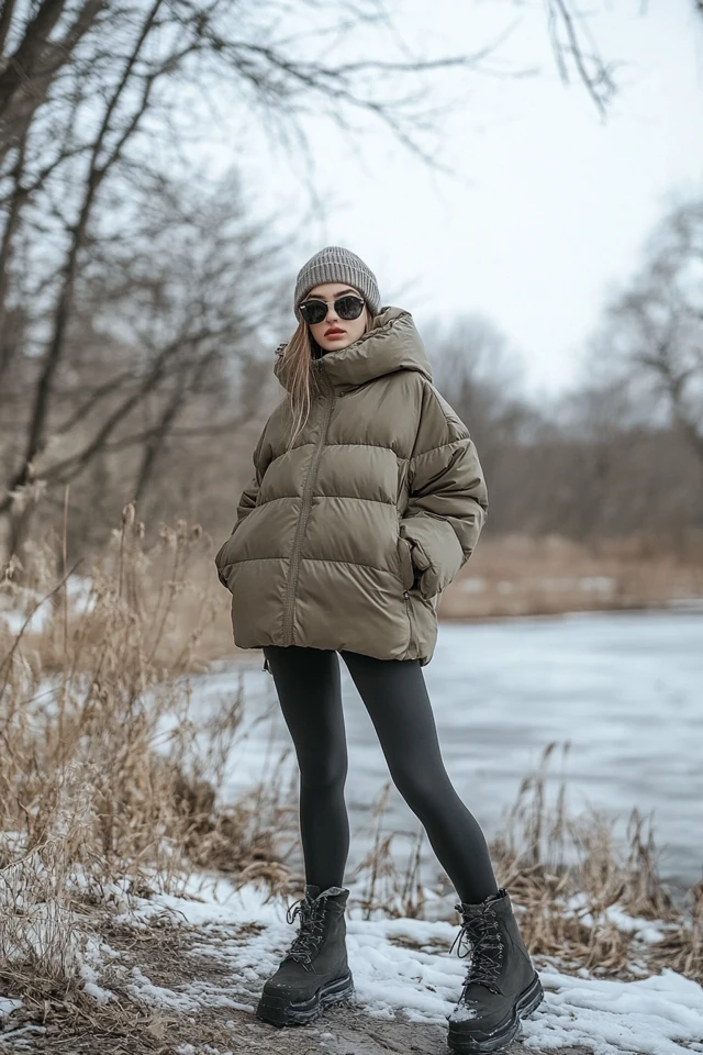 Oversized Puffers for Windy Outdoor Winter Adventures - photo 4