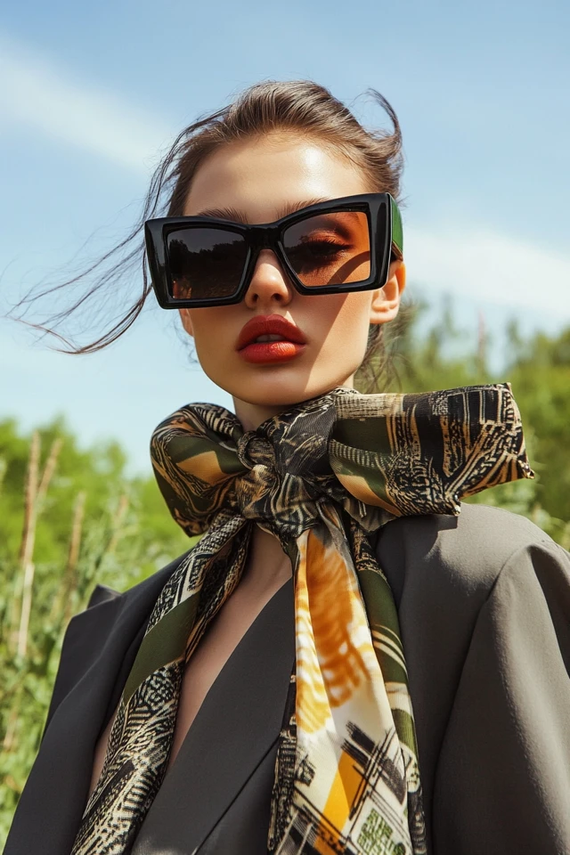 Unique Ways to Style Scarves as Tops - photo 4