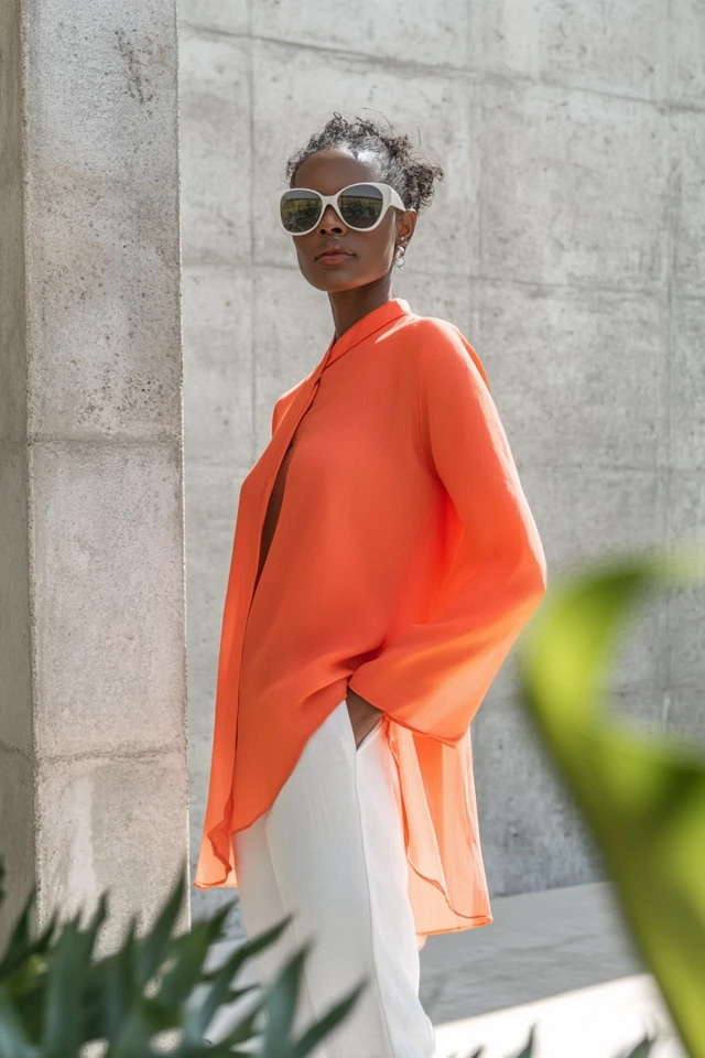The Best Coral and Soft Grey Color Palettes for Tunics - photo 4