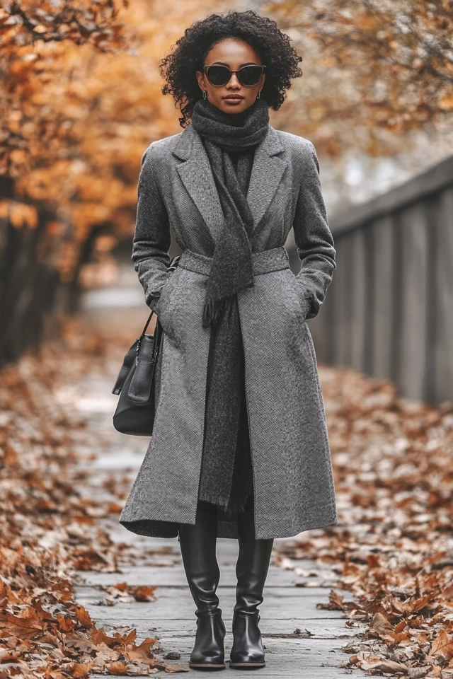 Grey and Plum Outfit Ideas for Cozy Fall Dresses - photo 4