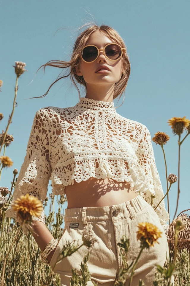 Combining Cotton and Crochet for Bohemian Tops - photo 4