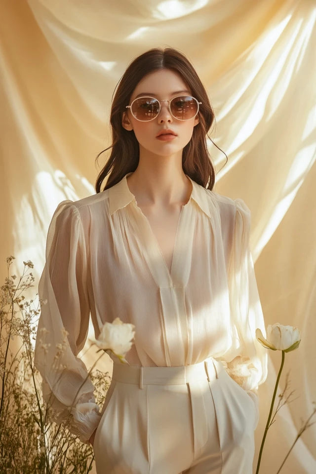 Mixing Chiffon and Silk in Feminine Blouses - photo 4