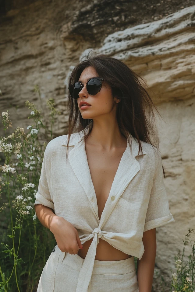 Linen Shirts in Neutral Shades for Spring Versatility - photo 4