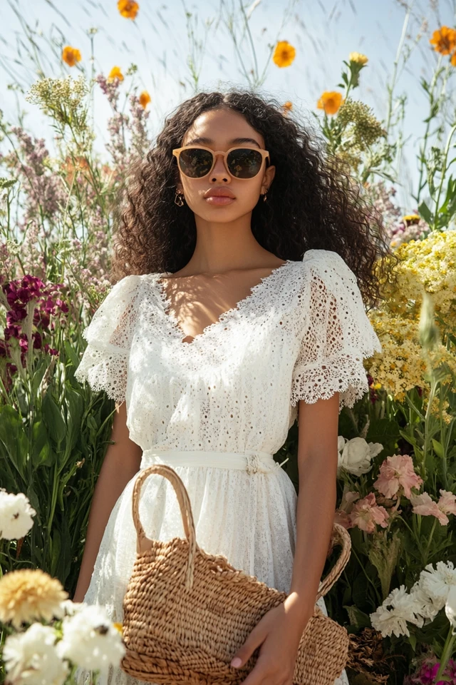 Eyelet Fabric in Feminine Spring Dresses - photo 4