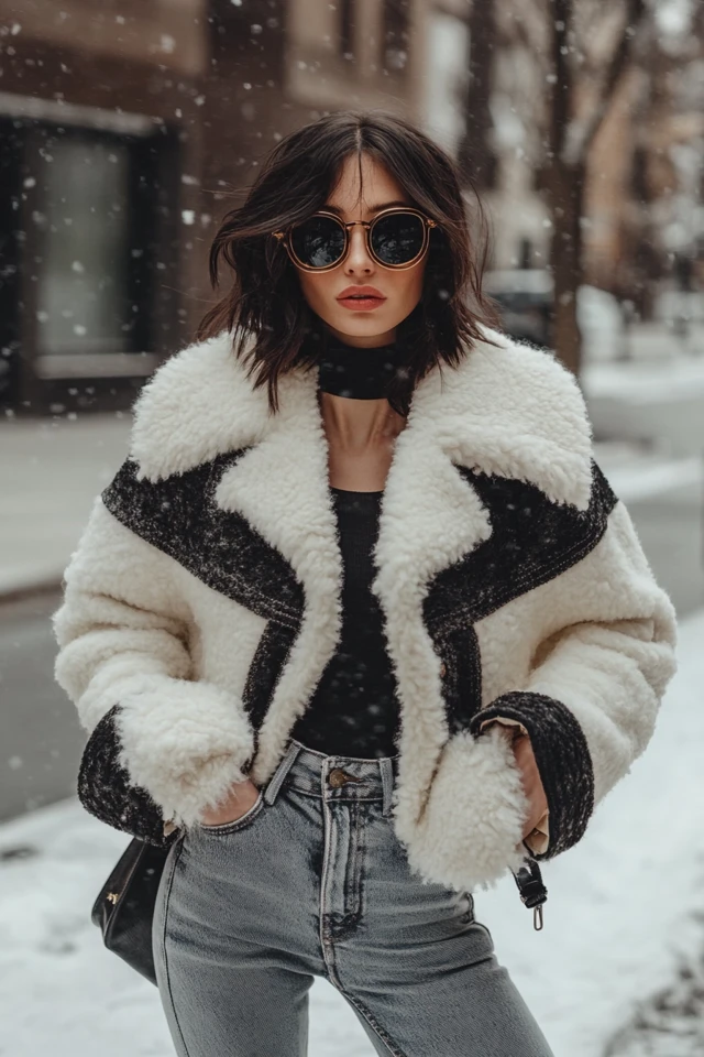 Faux Shearling Jackets for Winter Warmth - photo 4