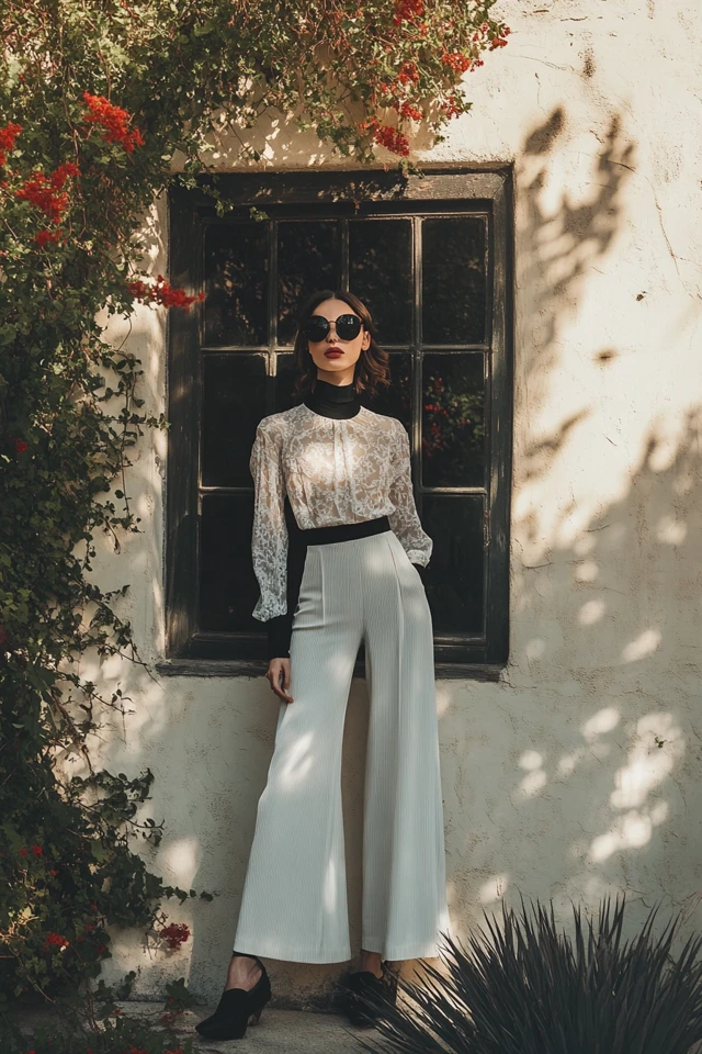 Wide-Leg Culottes for Vintage-Inspired Outfits - photo 4