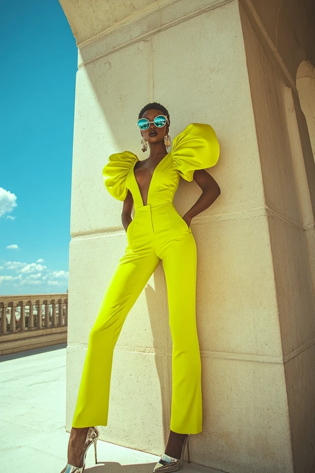 Puff-Sleeve Jumpsuits for Statement Fashion - photo 4