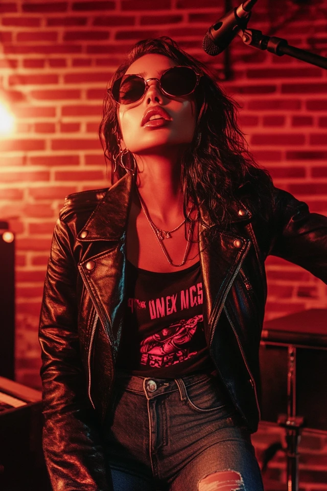 Edgy Open Mic Night Looks with Leather Jackets - photo 4