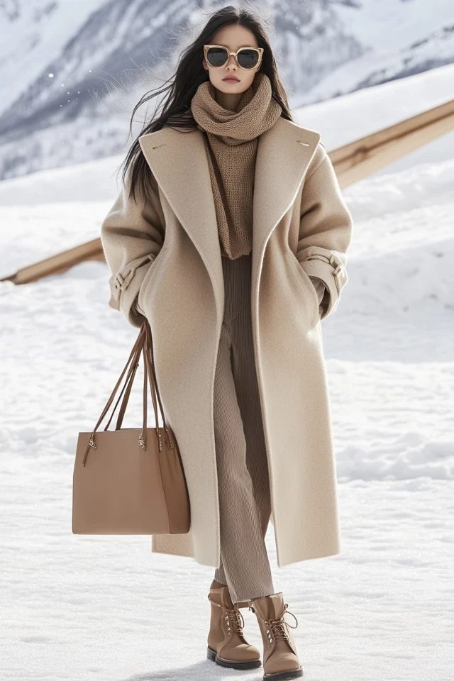 Neutral Oversized Coats for Winter Style - photo 4