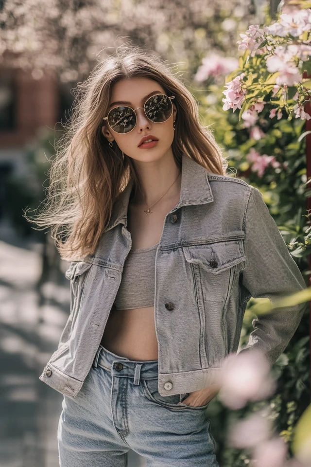 Cropped Jackets for Mild Early Spring Temperatures - photo 4
