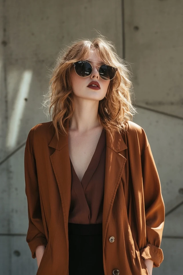 Mixing Brown and Mauve in Modern Work Jackets - photo 4