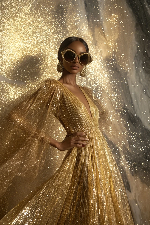 Sparkling Gold Dresses for Dazzling Holiday Events - photo 4