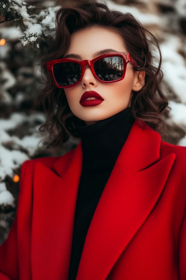 Chic Red and Black Outfits for Winter Soirées - photo 4