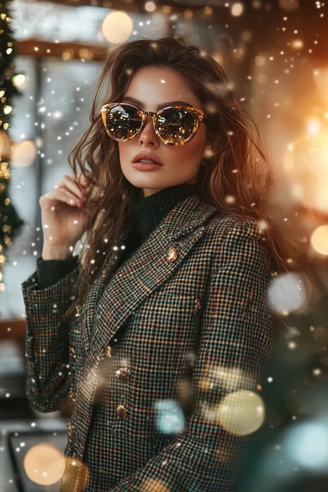 Tweed and Metallics Together for Festive Jackets - photo 4