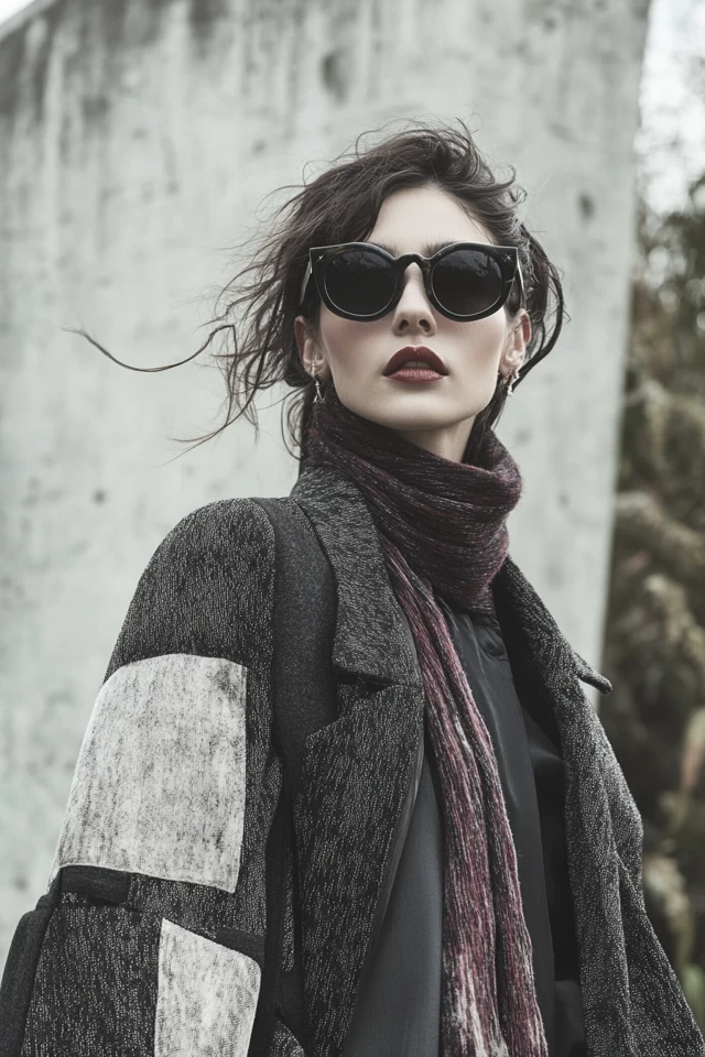 Mixing Wool and Sheer Fabrics in Statement Coats - photo 4